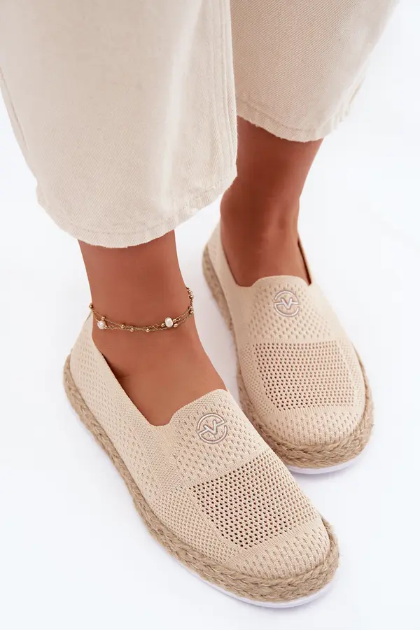 VINCEZA Ženske espadrile Vinceza bež boje