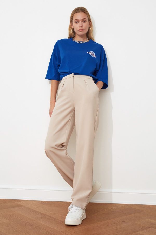 Trendyol Ženske  hlače Trendyol Flat Cut