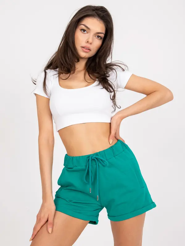 BASIC Feel Good Ženske kratke hlače  Fashionhunters Green