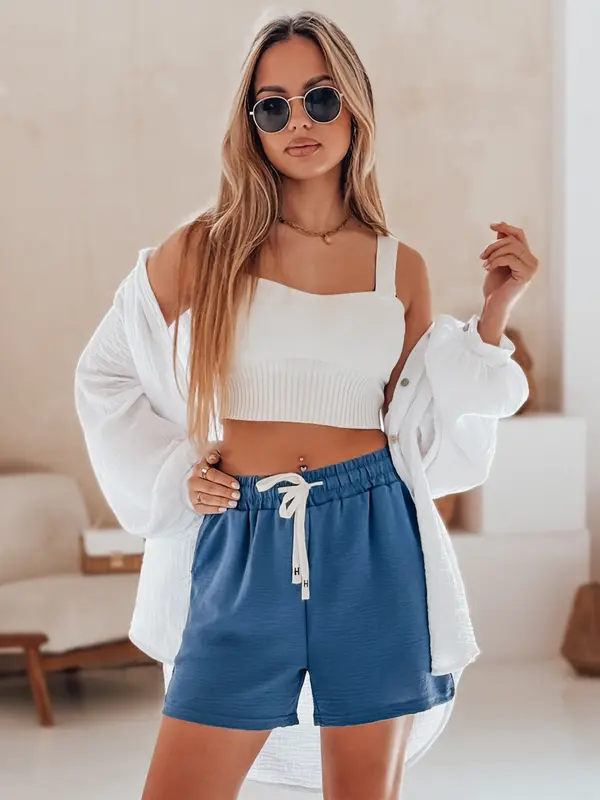 DStreet Ženske kratke hlače HOT VIBE plave