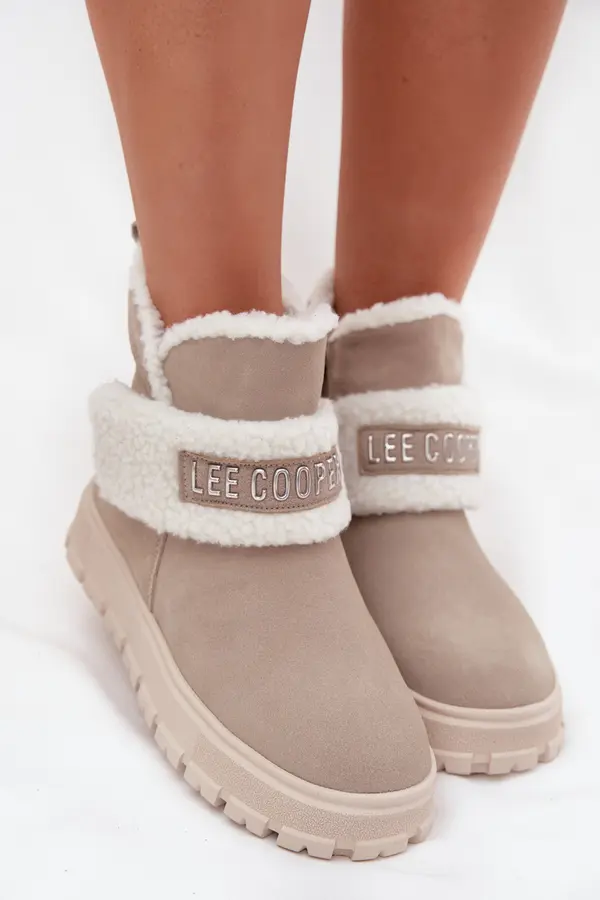 Lee Cooper Ženske Lee Cooper čizme za snijeg od prirodne brušene kože