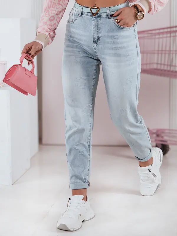DStreet Ženske mom fit traperice LOVENOVA