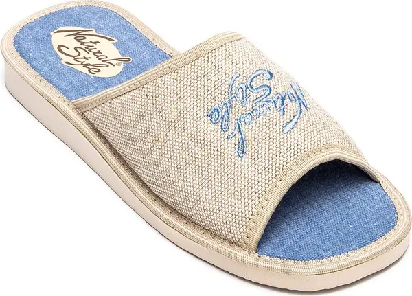 Natural Style Ženske papuče Natural Style NS-004 plavo-bež boje