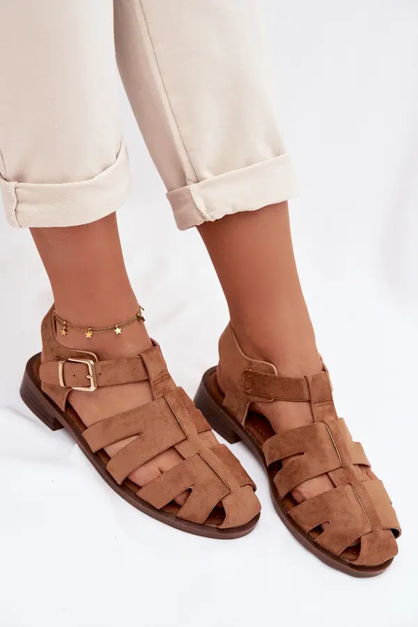 Boto Ženske rimske sandale s kopčom Camel Janessa