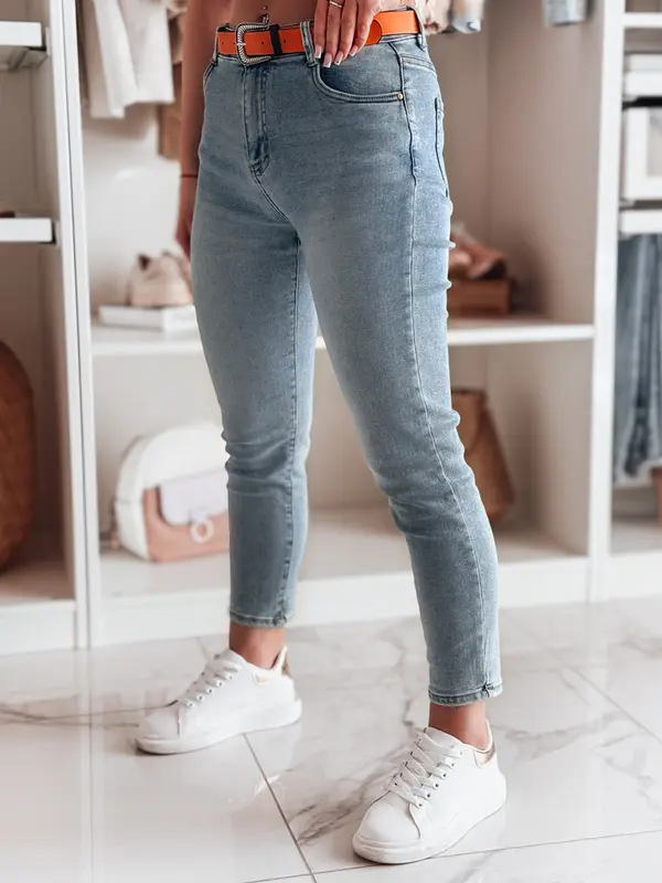 DStreet Ženske slim fit traperice CURVITA plave boje