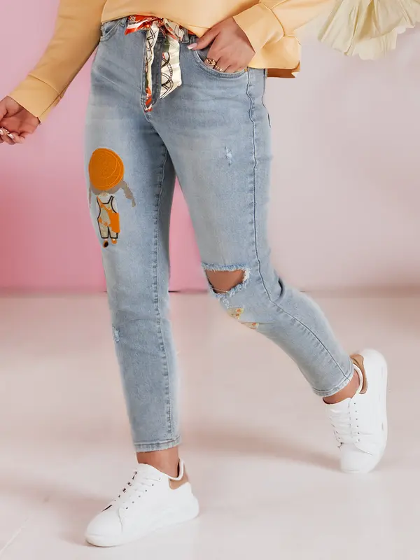 DStreet Ženske slim fit traperice GIRLHOOD