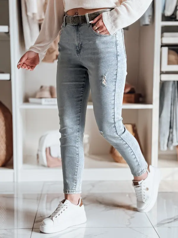 DStreet Ženske slim fit traperice s MIXFELL pojasom
