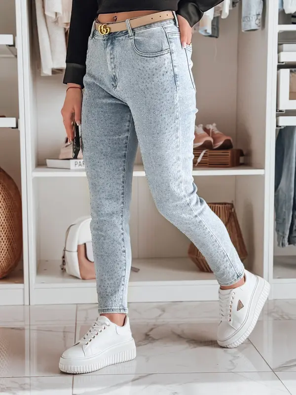 DStreet Ženske slim fit traperice SPARKLI
