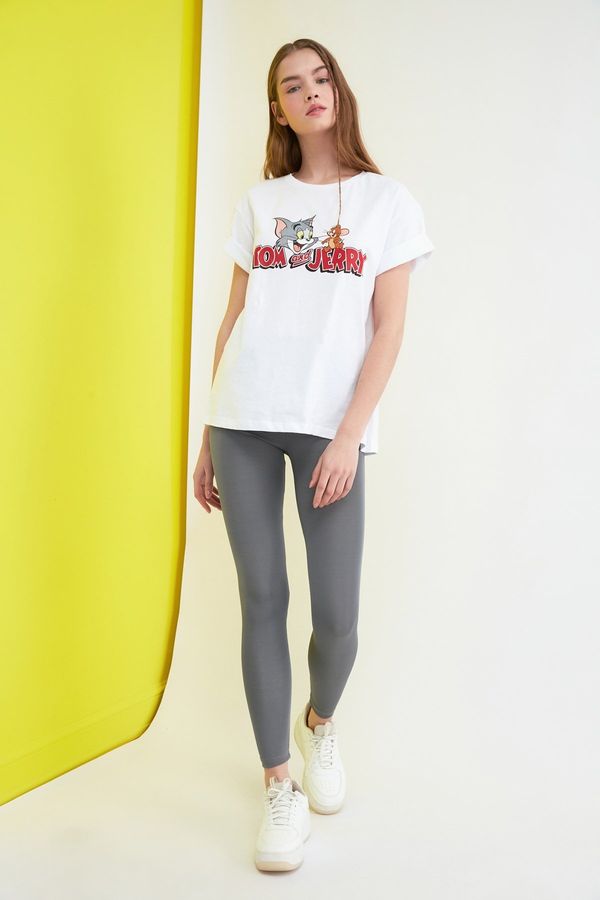 Trendyol Ženske tajice Trendyol Glossy