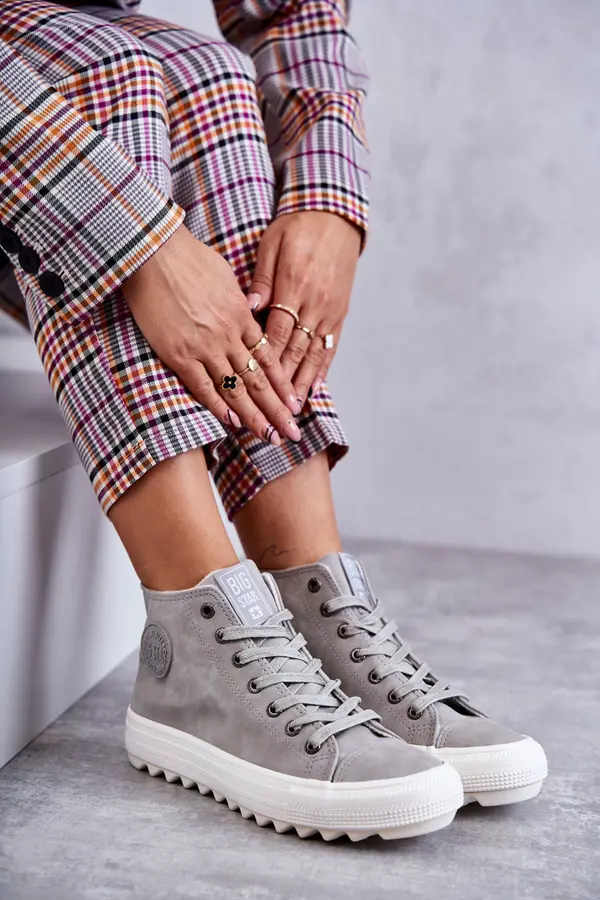 BIG STAR SHOES Ženske tenisice  BIG STAR SHOES High Warm Grey