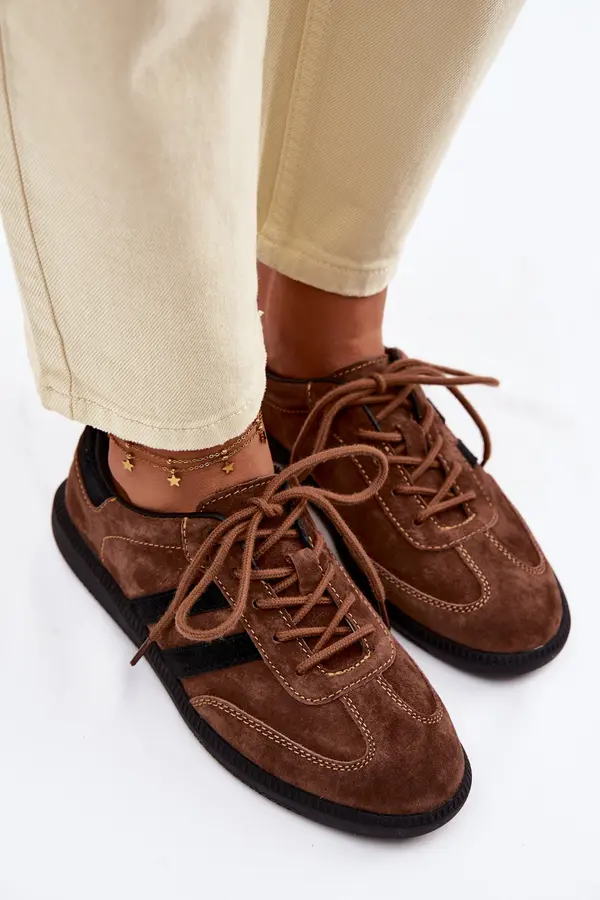 Boto Ženske tenisice Boto Leather Suede smeđe