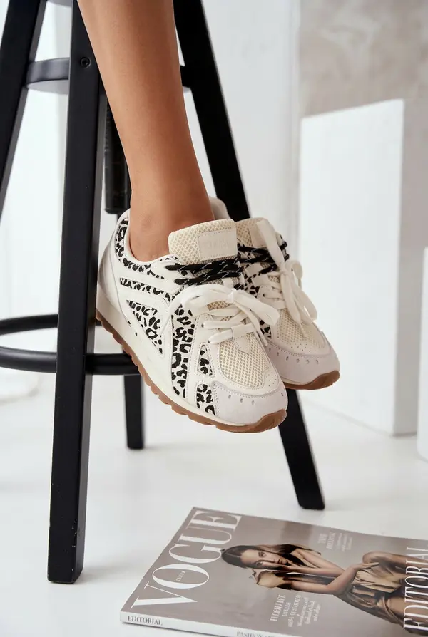 BIG STAR SHOES Ženske tenisice od kože i brušene kože Big Star