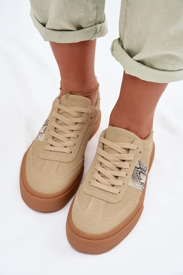 BIG STAR SHOES Ženske tenisice sa zmijskim uzorkom Big Star