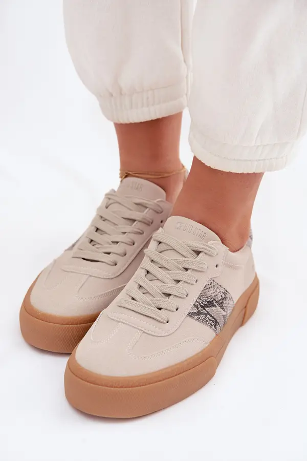 BIG STAR SHOES Ženske tenisice sa zmijskim uzorkom BIG STAR