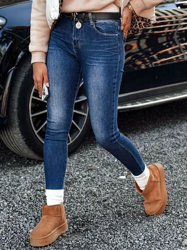 DStreet Ženske uske traperice JEANLIFE plave