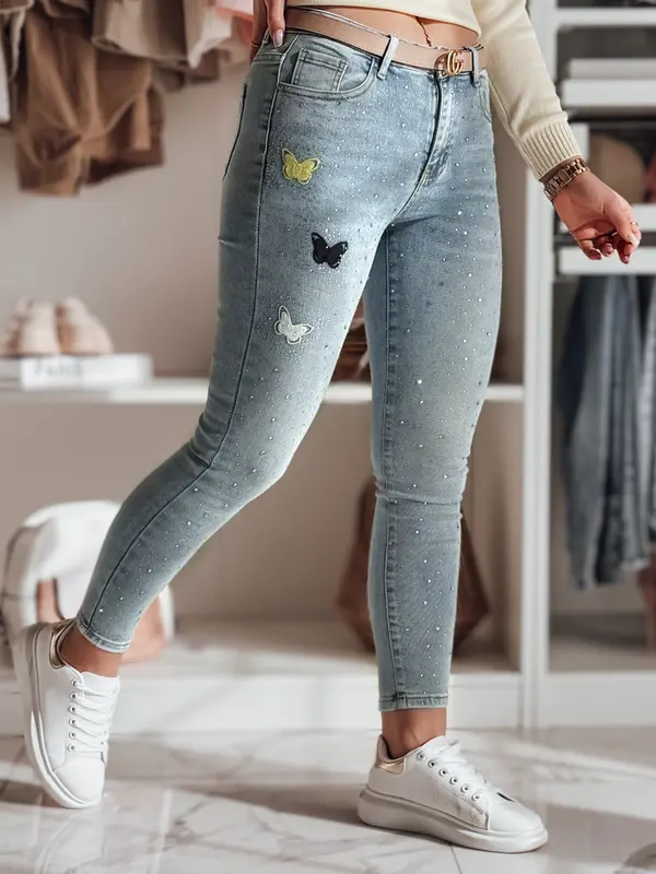 DStreet Ženske uske traperice s ukrasima LUMITTA