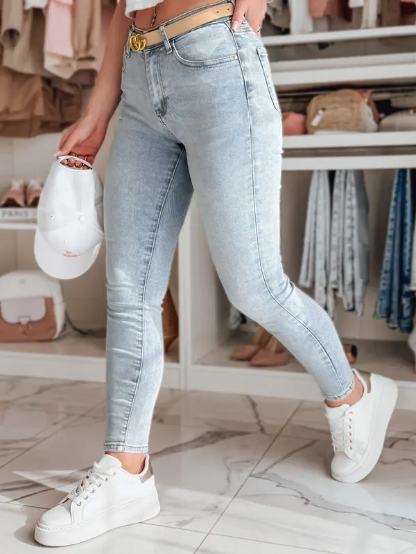 DStreet Ženske uske traperice VISBAN plave boje