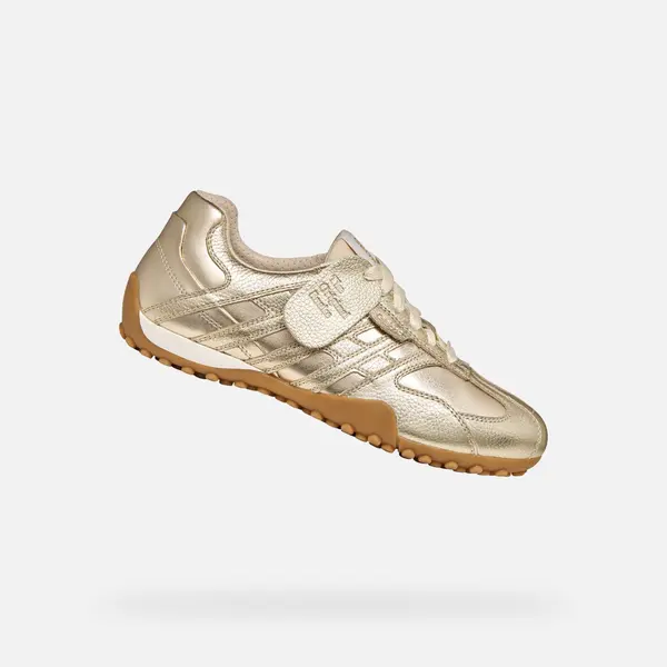 GEOX Ženske zlatne tenisice Geox Snake Original