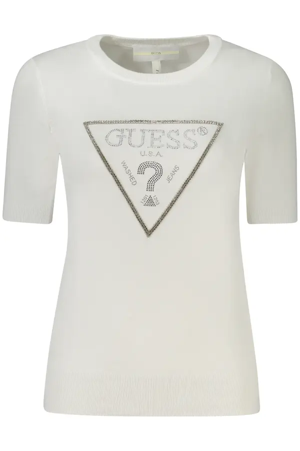 GUESS JEANS Ženski bijeli pulover GUESS JEANS