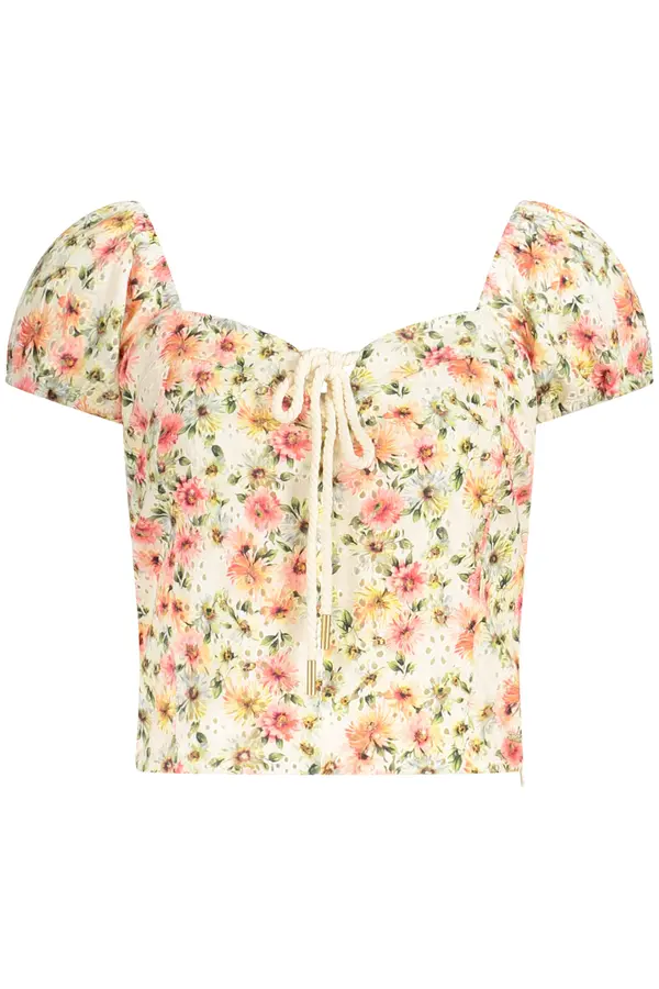 GUESS JEANS Ženski cvjetni crop top GUESS