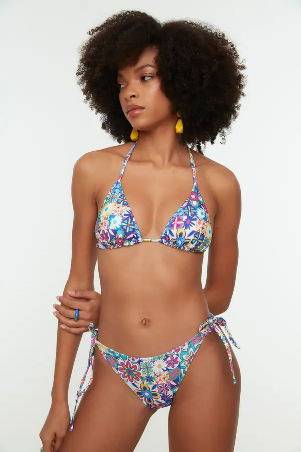 Trendyol Ženski donji dio bikinija Trendyol Floral patterned