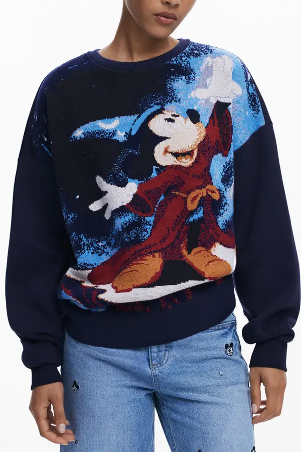DESIGUAL Ženski džemper s motivom Mickeyja Mousea