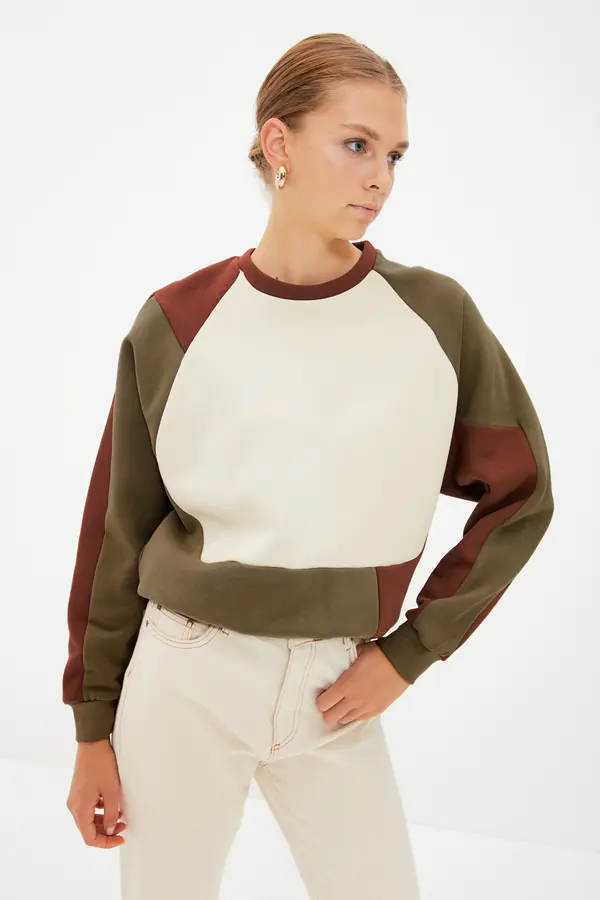 Trendyol Ženski džemper Trendyol Color Block