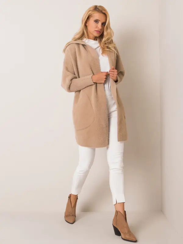 Factory Price Ženski kaput Fashionhunters i523_MBM-PL-1518.95Pbeżowy