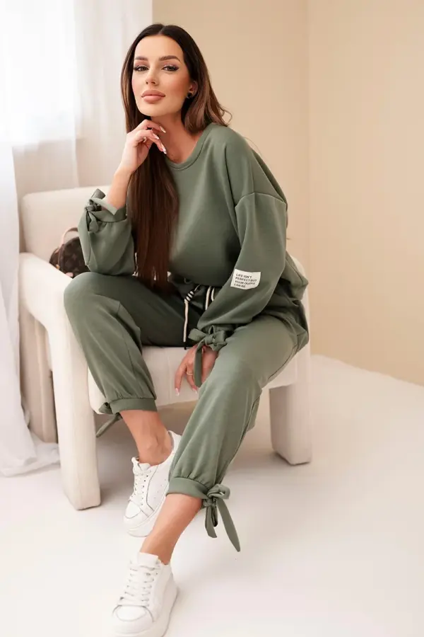 Kesi Włoski Ženski Kesi Włoski set s kaki kravatom