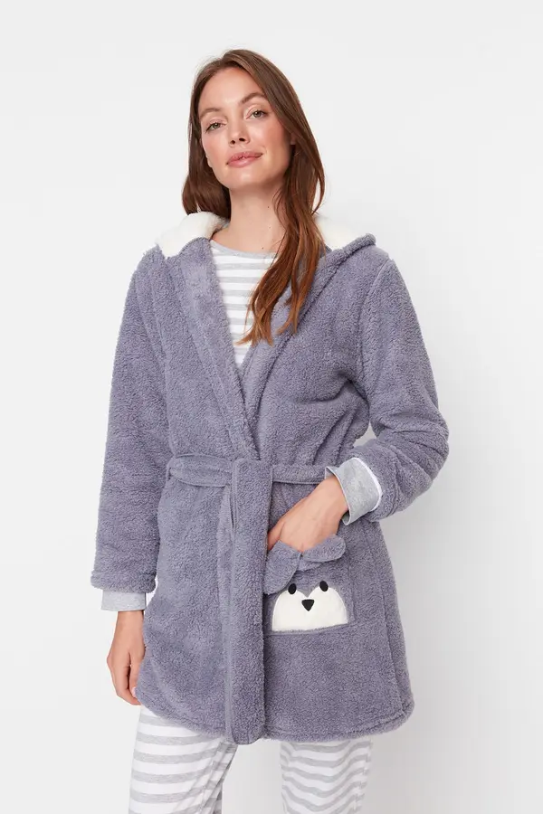 Trendyol Ženski ogrtač Trendyol Bunny