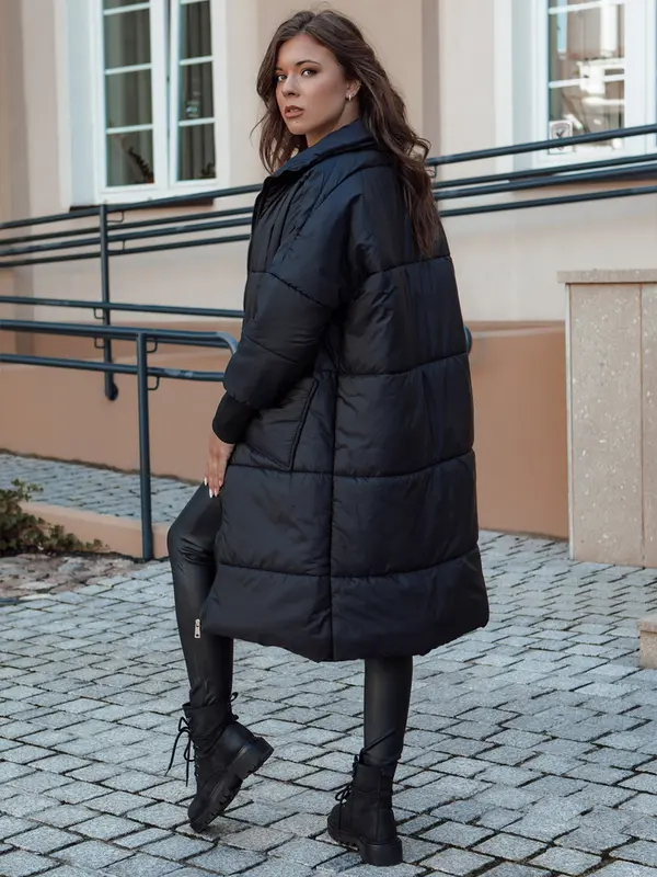DStreet Ženski oversize kaput NADIA crni