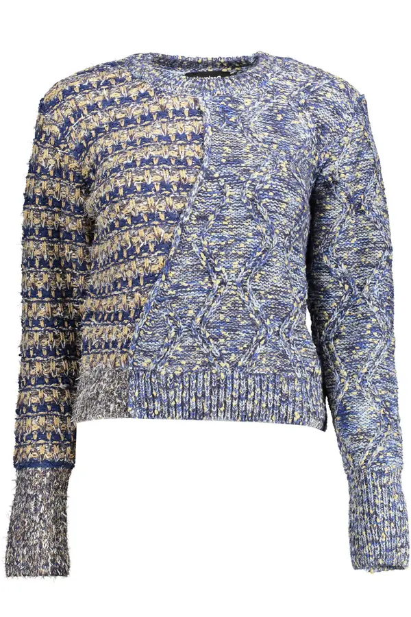 DESIGUAL Ženski plavi džemper s uzorkom Desigual