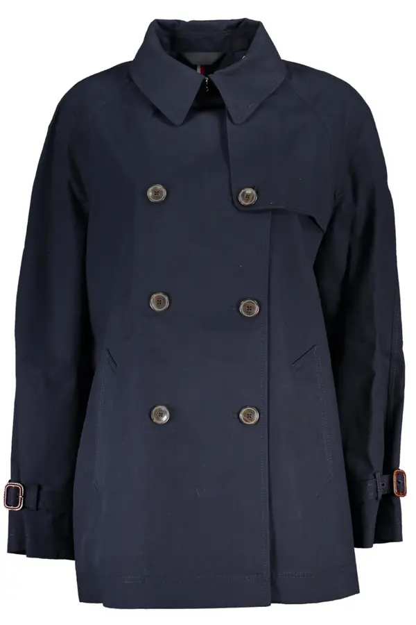 Tommy Hilfiger Ženski plavi trench kaput Tommy Hilfiger