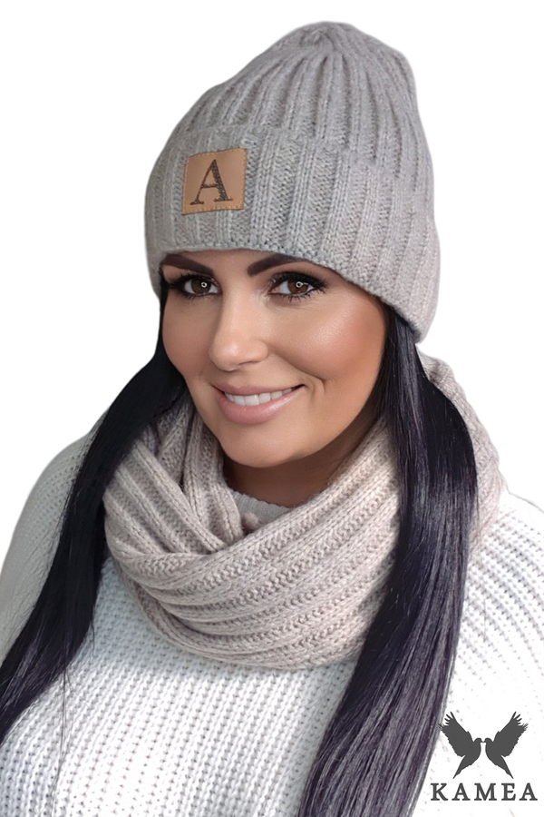 Kamea Ženski set Kamea Kamea_Set_Hat&Chimney_K.21.246.04_Beige