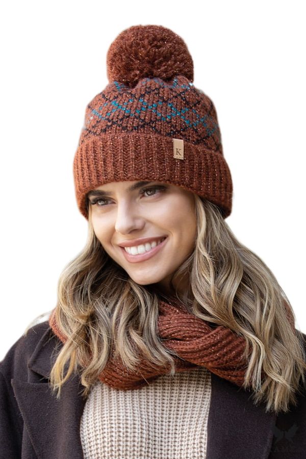 Kamea Ženski set Kamea Kamea_Set_Hat&Chimney_K.21.263.27_Ginger