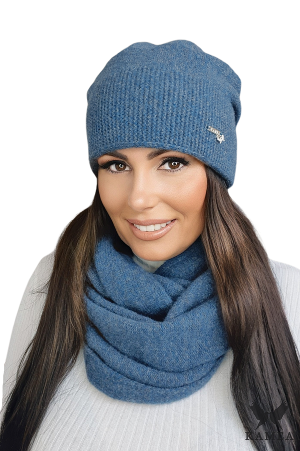 Kamea Ženski set Kamea Kamea_Set_Hat&Chimney_K.22.249.24_Blue