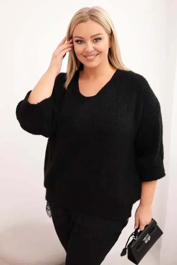 Kesi Włoski Ženski set Kesi Włoski, pulover i bluza s čipkom