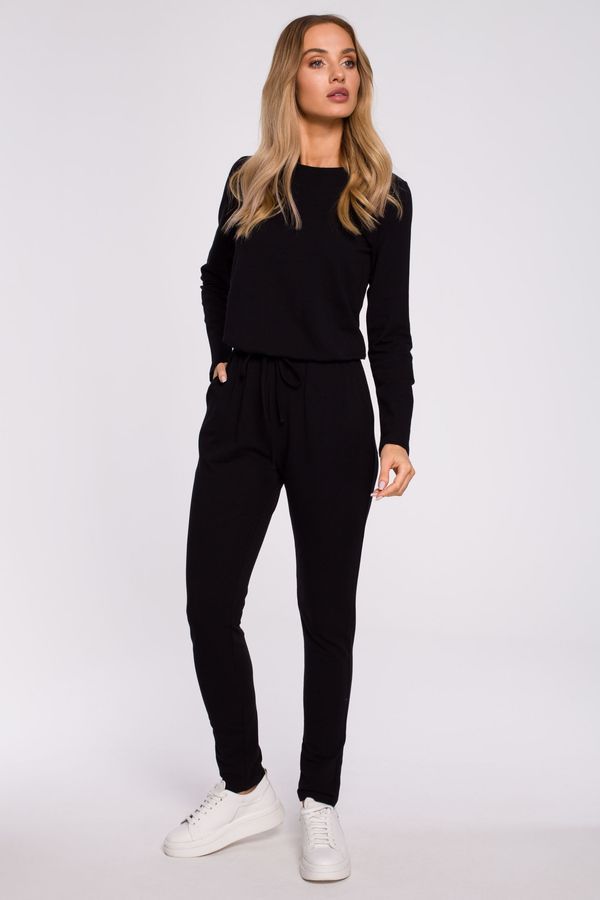 Made Of Emotion Ženski set Made Of Emotion Made_Of_Emotion_Jumpsuit_M583_Black