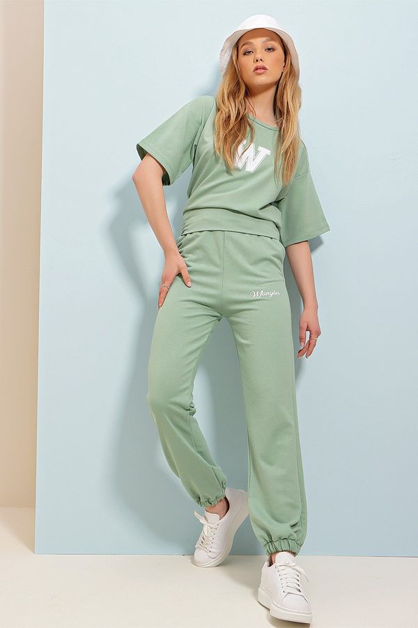 Trend Alaçatı Stili Ženski set Trend Alaçatı Stili ALC-X5889/MINT