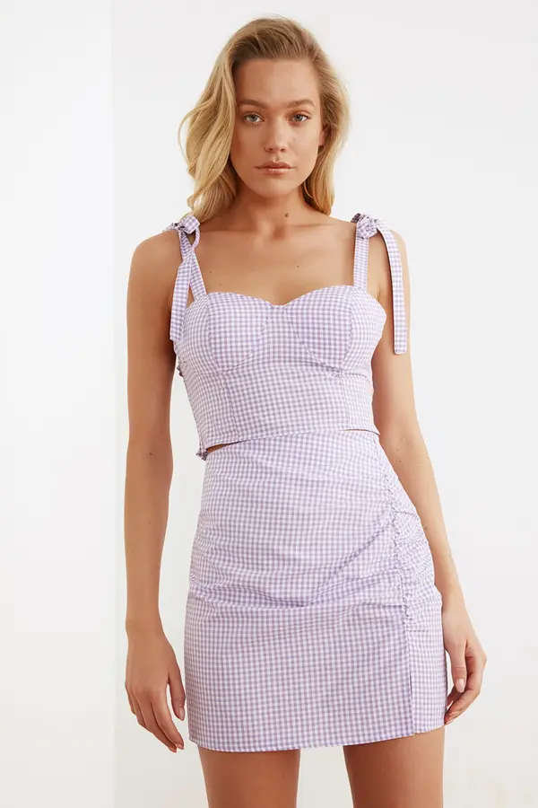 Trendyol Ženski set Trendyol Checkered
