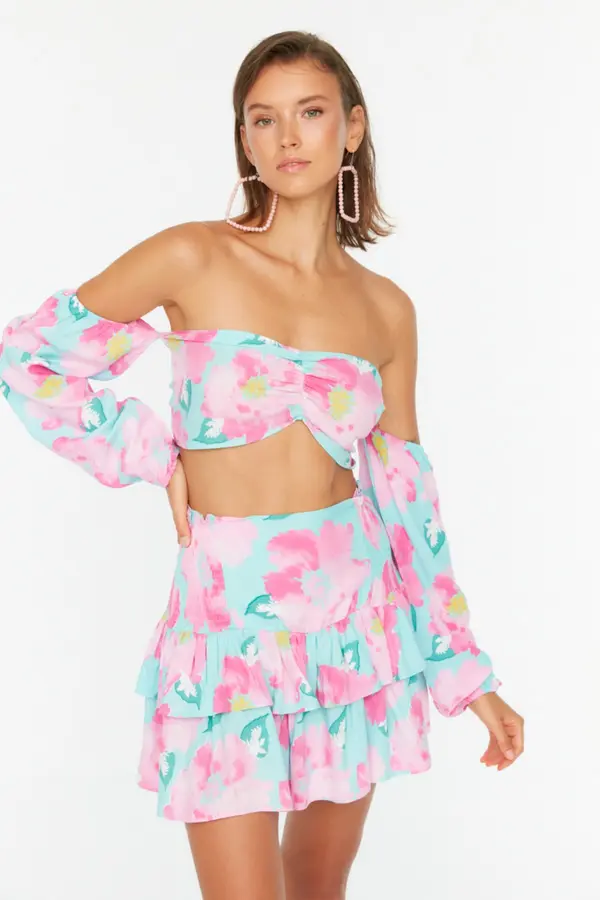Trendyol Ženski set Trendyol Floral