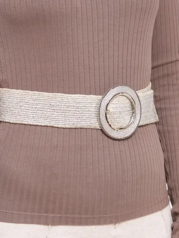 Resti Ženski široki pleteni remen Resti