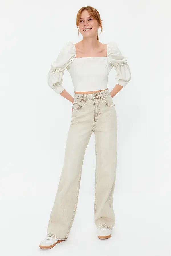 Trendyol Ženski top Trendyol Ruffle detailed