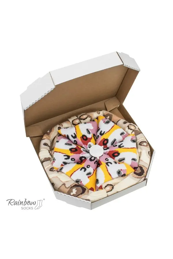 ZOOKSY/RAINBOW SOCKS ZOOKSY/RAINBOW SOCKS Rainbow Socks Pizza 4 Pairs Capricciosa
