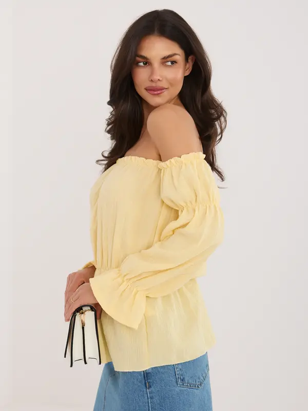 Italy Moda Žuta muslin bluza