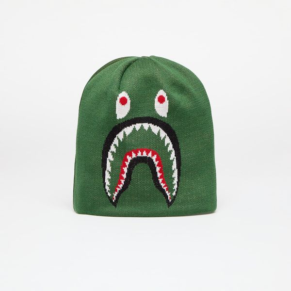 A BATHING APE A BATHING APE 2nd Shark Knit Hat Green Universal