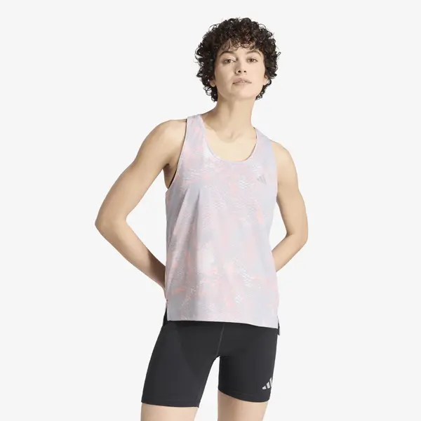 adidas Performance adidas Adi365 Running Animal Print Iconic Tank Grey One/ Semi Frozen Turbo/ Glory Grey L