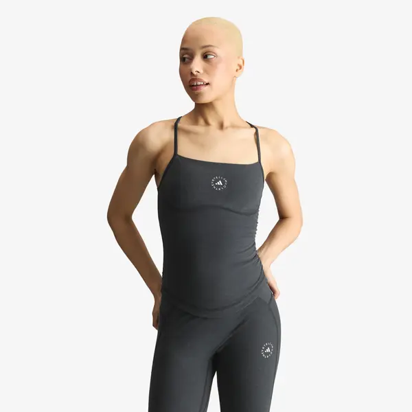 adidas Performance adidas by Stella McCartney Studio Spaghetti Crop Top Black M