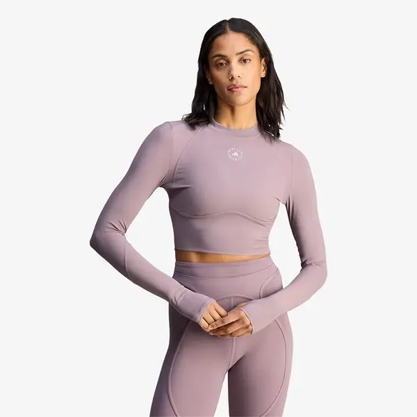 adidas Performance adidas x Stella Mccartney Training Longsleeve Crop Legacy Purple XS
