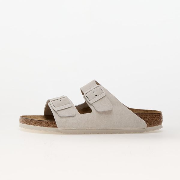 Birkenstock Birkenstock Arizona Suede Leather Antique White